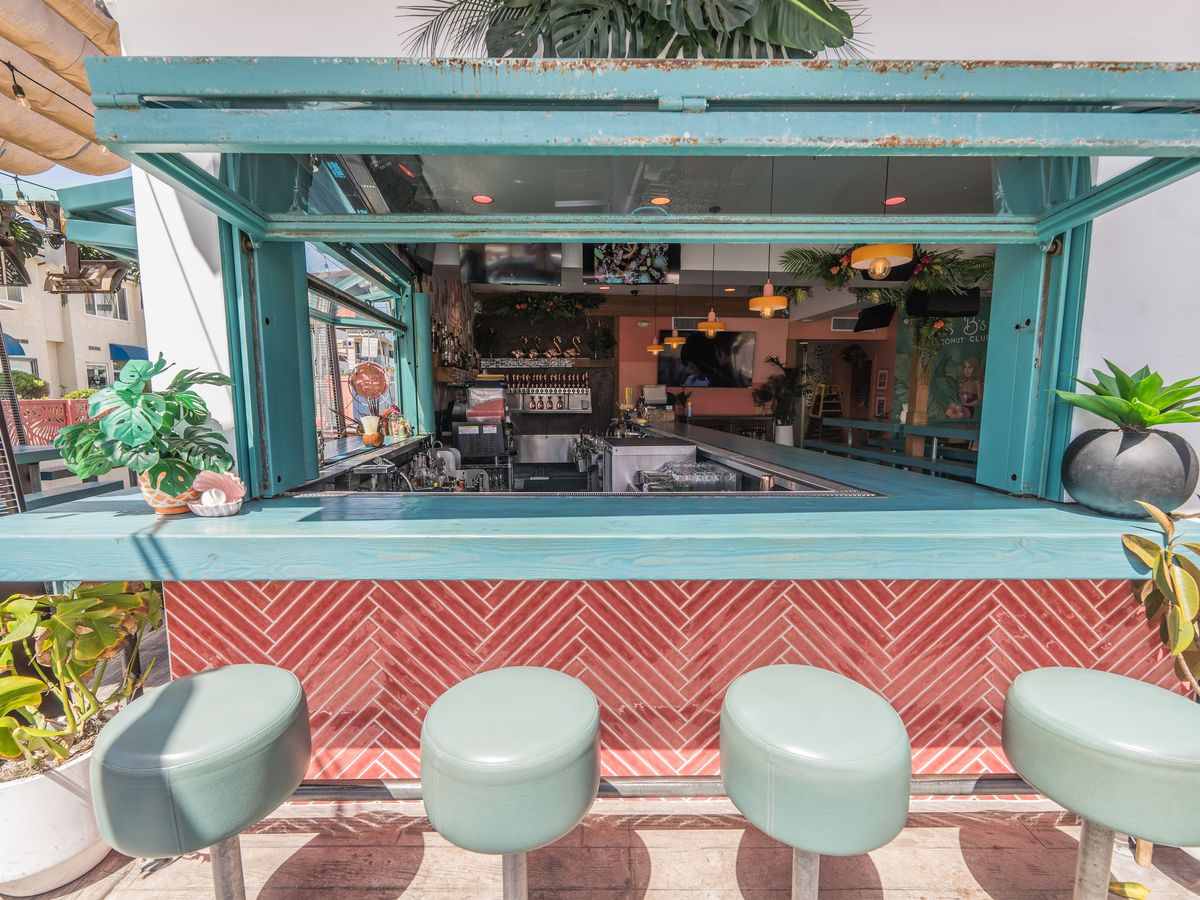 Miss B's Coconut Club brunch interior Mission Beach San Diego