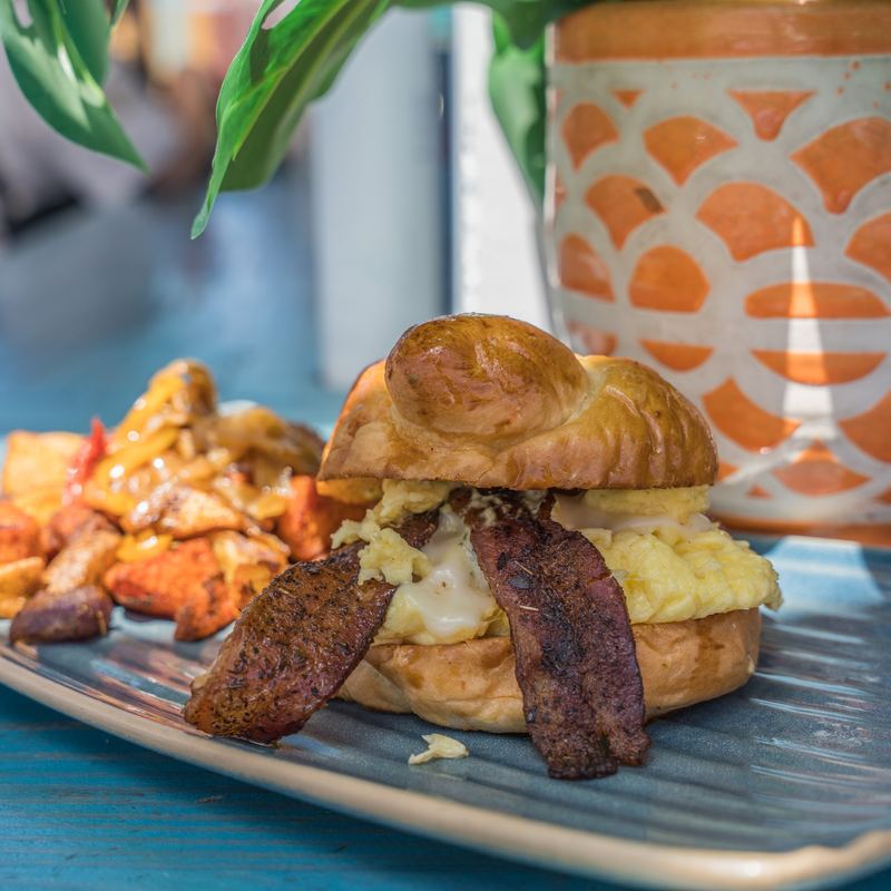 Miss B's Coconut Club Egg Sandwich brunch Mission Beach San Diego