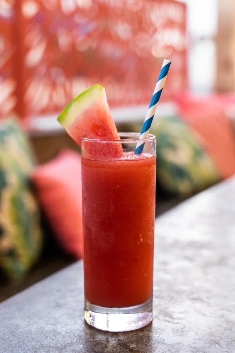 Miss B's Coconut Club Watermelon Shuga cocktail Mission Beach San Diego