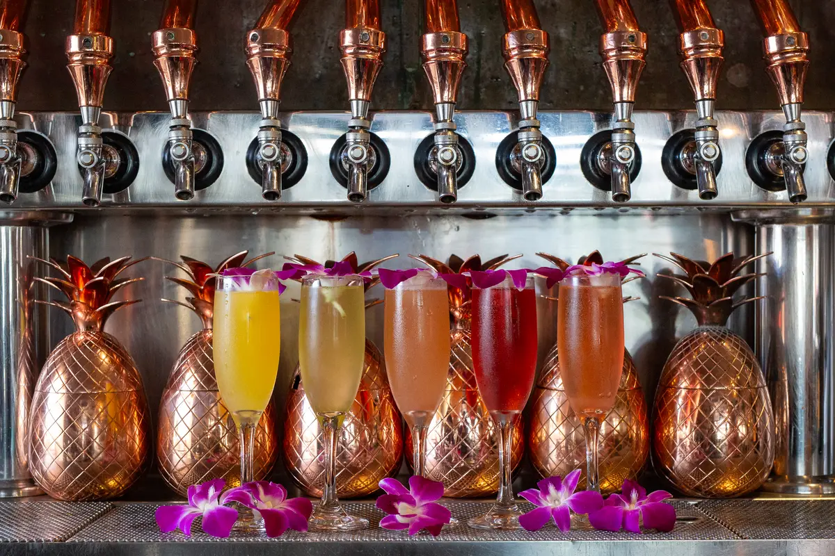 Miss B's Coconut Club mimosas Mission Beach San Diego