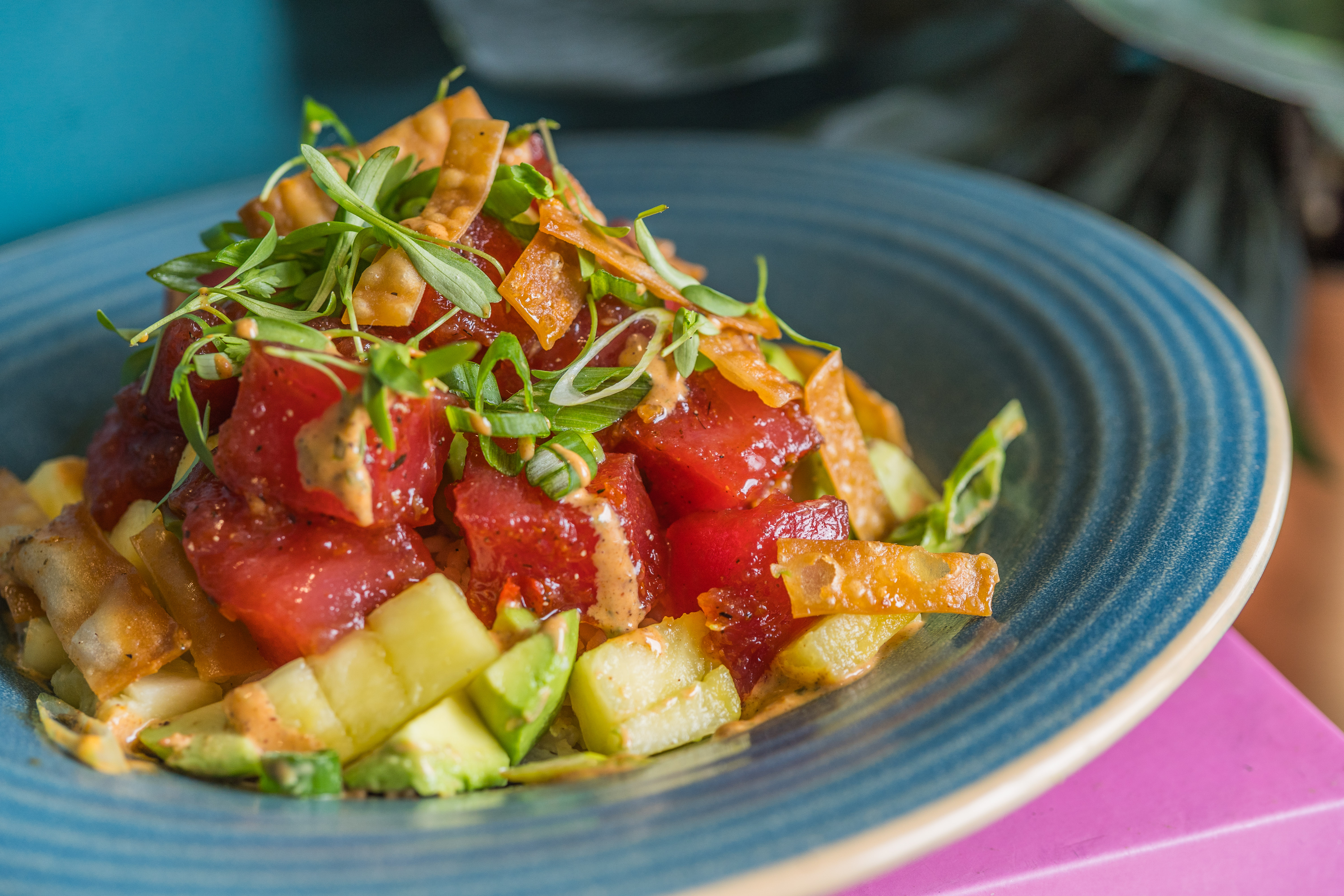 Miss B's Coconut Club Ahi Poke Bowl Mission Beach San Diego