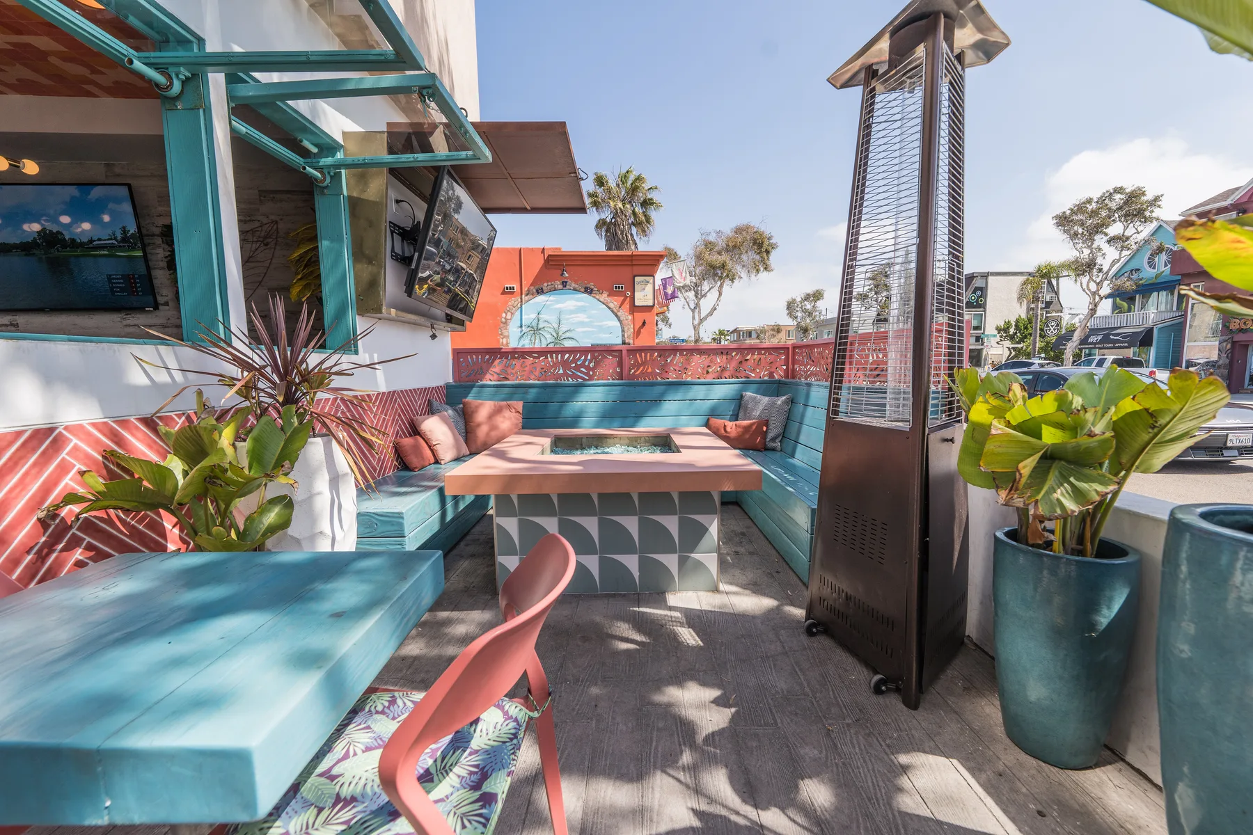 Miss B's Coconut Club open-air bar Mission Beach San Diego